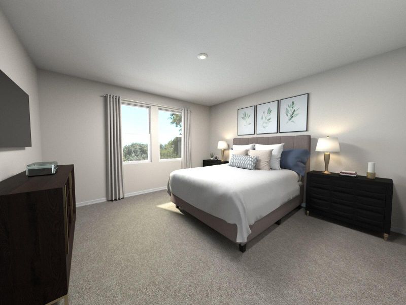 Furnished interior in a model home at Meritage Homes at Terra Lago - Premier Series in Indiantown (Image 20).