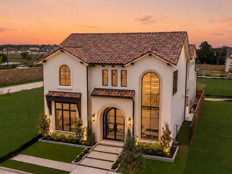Front exterior of a new home in , Southlake, TX, highlighting curb appeal (Image 28).