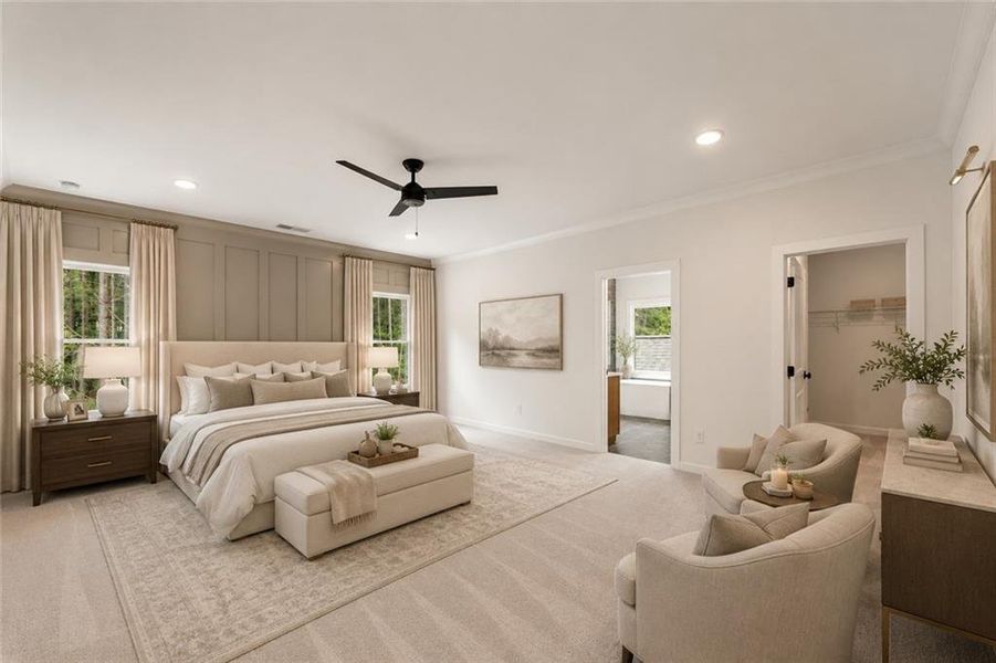 Furnished interior view inside a new home in The Reserve at Knollwood, Canton (Image 17).