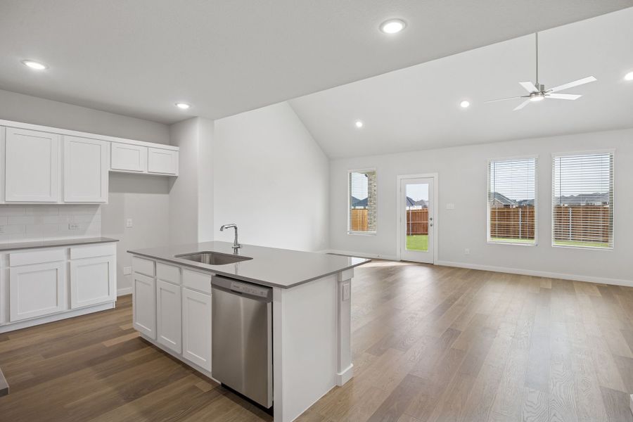 Open Floor Plan in the Masters home plan by Trophy Signature Homes – REPRESENTATIVE PHOTO