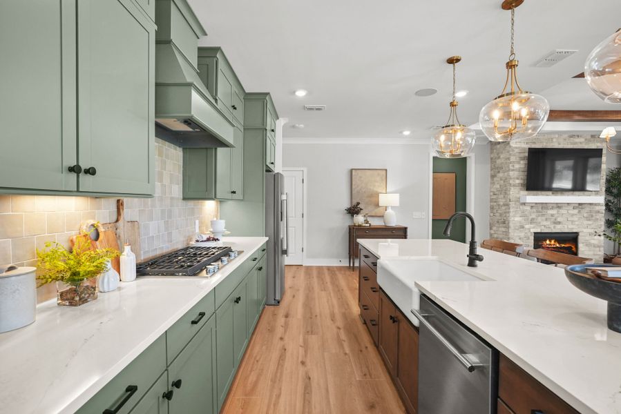 Representative furnished interior of a home built from the Palmary by Del Webb in Del Webb Carolina Ridge, Midland (Image 42).