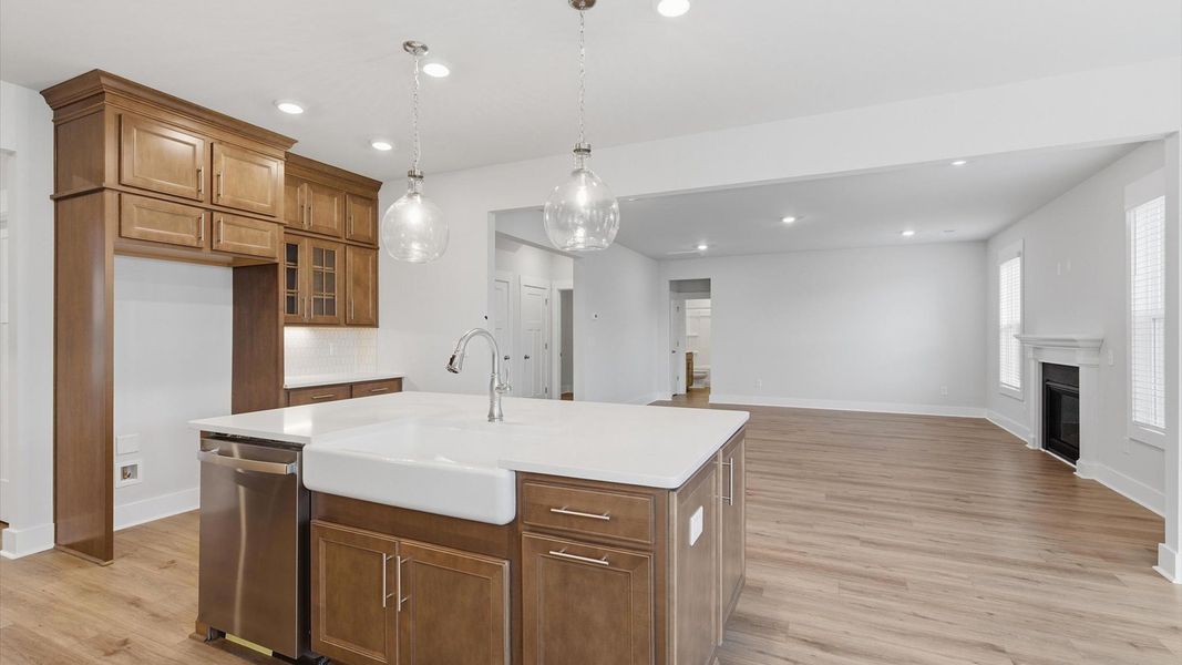 Furnished interior view inside a new home in Kayfield at Midway, Anderson (Image 10).