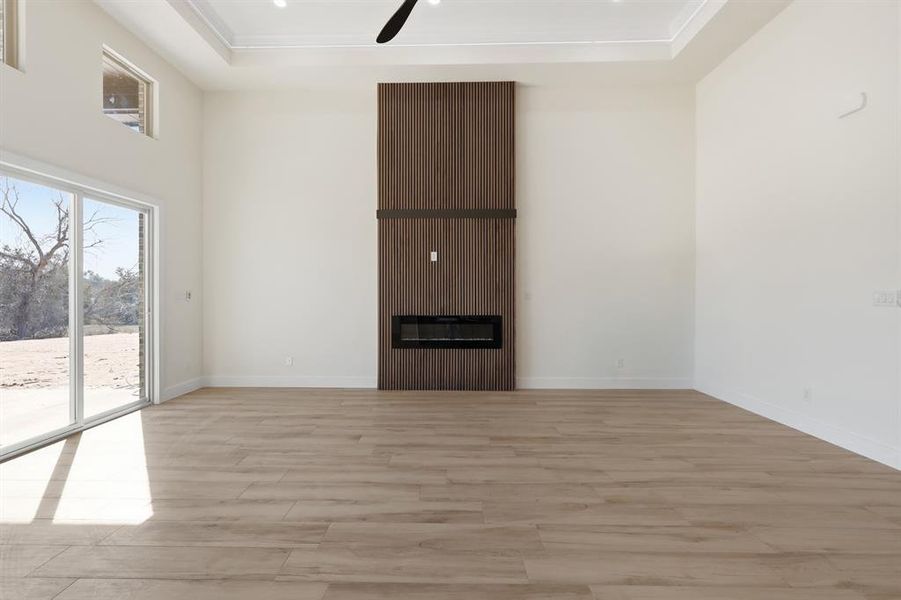 Gorgeous fluted wood fireplace! Gorgeous fluted wood fireplace!