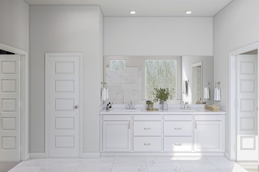 Representative furnished interior of a home built from the Starling by Tri Pointe Homes in Oakhill Reserve, Tomball (Image 11).