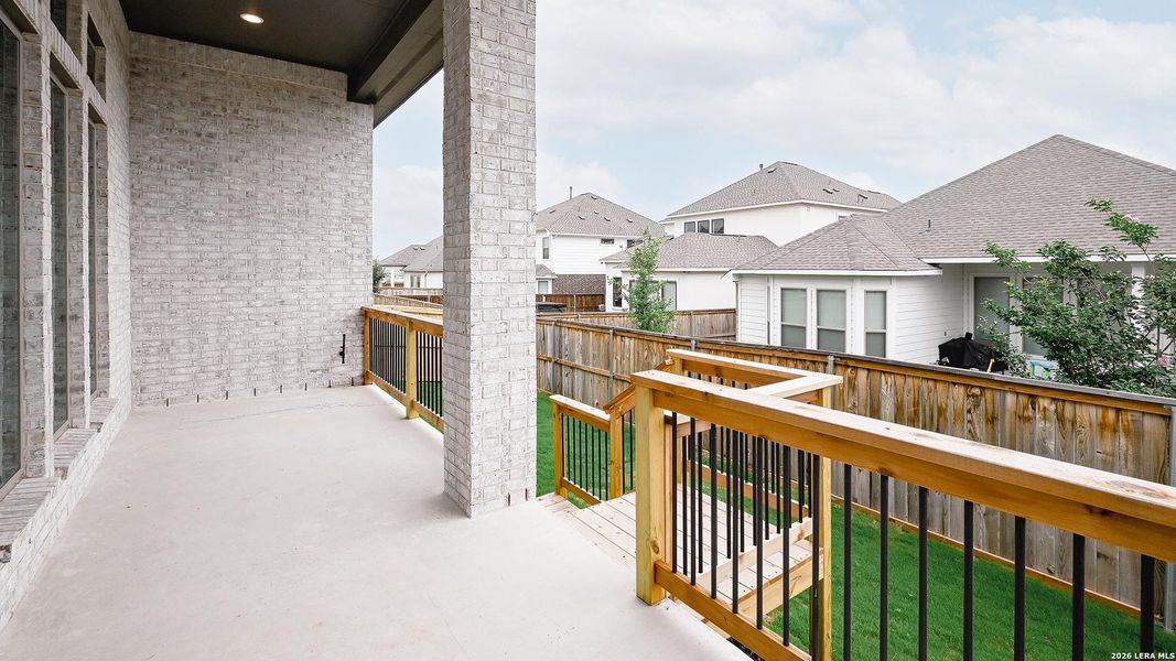 Exterior details and patio area of a home in Mayfair, New Braunfels (Image 4).