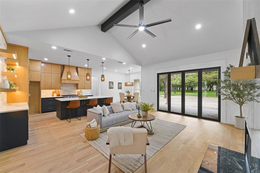 Furnished interior view inside a new home in , Weatherford (Image 30).