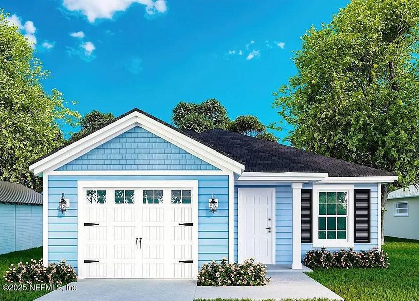 Front exterior of a new home in , Jacksonville, FL, highlighting curb appeal (Image 1). Front exterior of a new home in , Jacksonville, FL, highlighting curb appeal (Image 1).