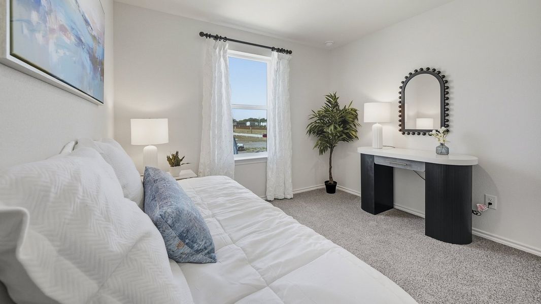 Representative furnished interior of a home built from the Benson by D.R. Horton in Arbor Trails South, Princeton (Image 31).