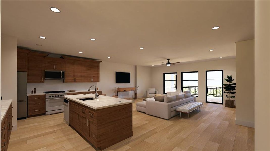 Furnished interior view inside a new home in , Rockwall (Image 4).