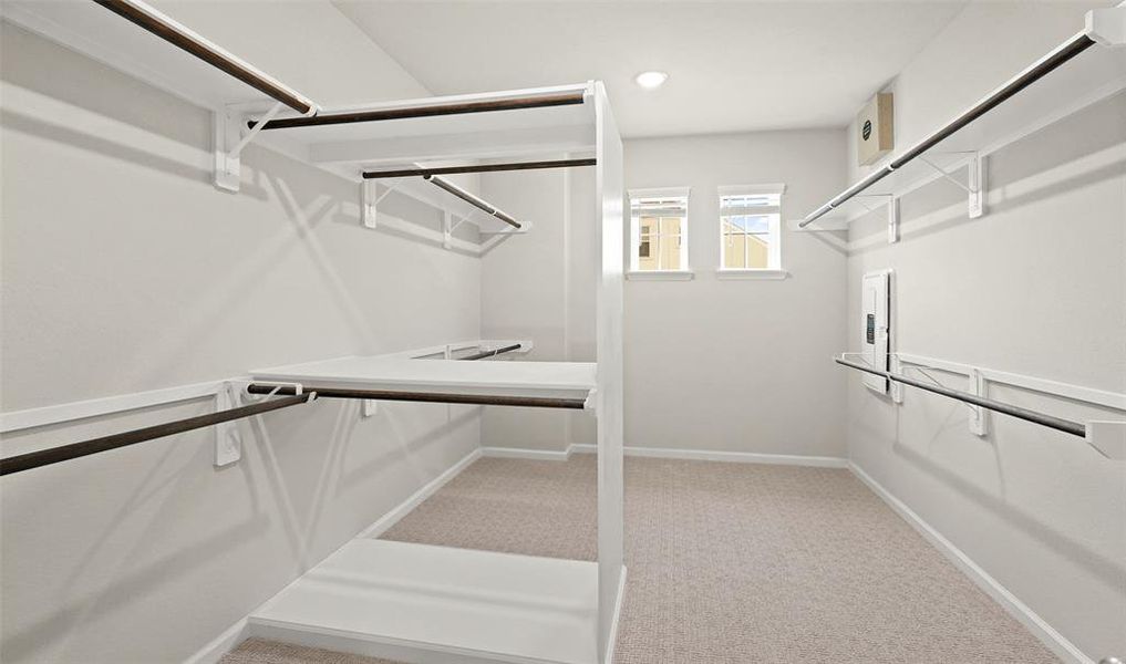 Huge walk-in closet in primary suite