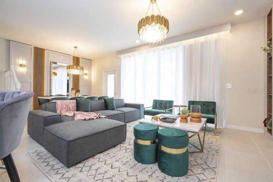 Furnished interior view inside a new home in , Davenport (Image 13).