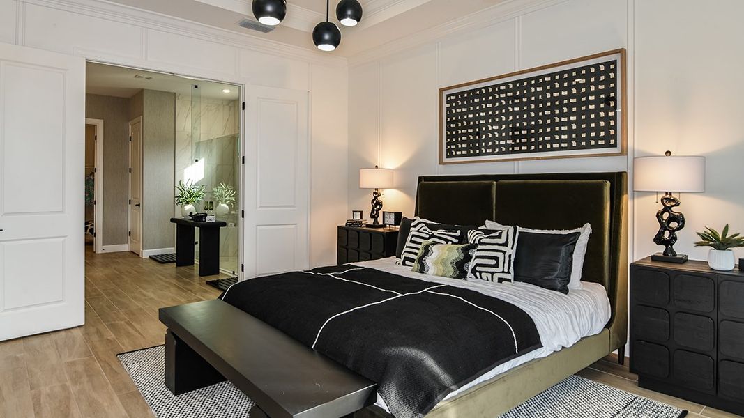 Representative furnished interior of a home built from the Pallazio by Taylor Morrison in Esplanade at Westview, Kissimmee (Image 15). Representative furnished interior of a home built from the Pallazio by Taylor Morrison in Esplanade at Westview, Kissimmee (Image 15).