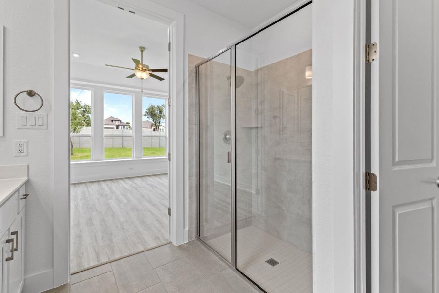 Walk-in shower in Primary Bath Walk-in shower in Primary Bath