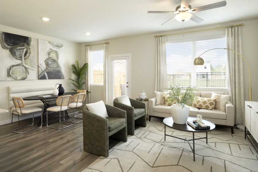Furnished interior view inside a new home in Parkway Commons - City Series, Missouri City (Image 11).