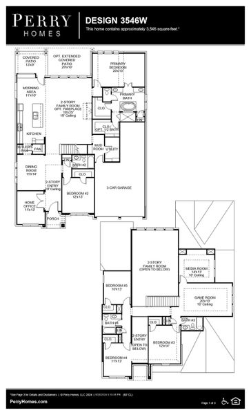 Floor Plan for 3546W