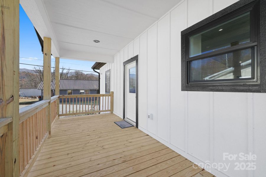 Exterior details and patio area of a home in , Bryson City (Image 32).