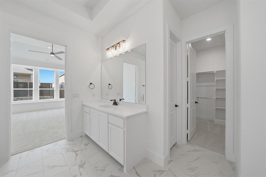 Furnished interior view inside a new home in Estates at Rockhill, Frisco (Image 19).