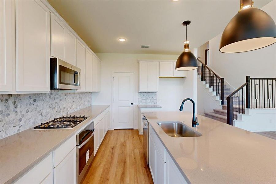 Furnished interior view inside a new home in Lilybrooke at Legacy Hills, Celina (Image 6). Furnished interior view inside a new home in Lilybrooke at Legacy Hills, Celina (Image 6).