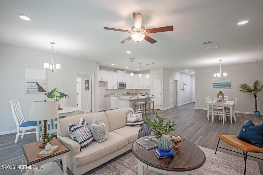Furnished interior view inside a new home in , Jacksonville (Image 29).
