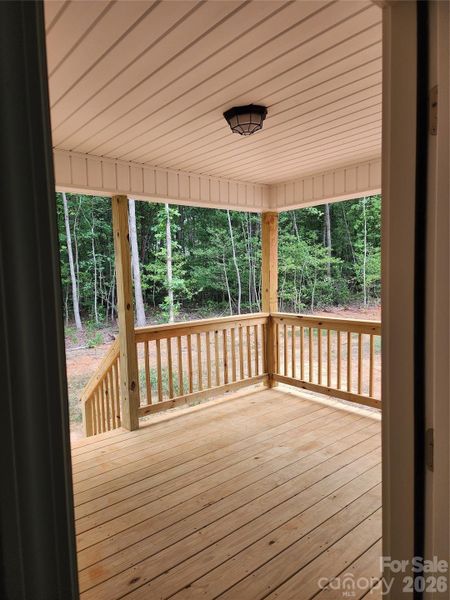 Covered Rear Deck