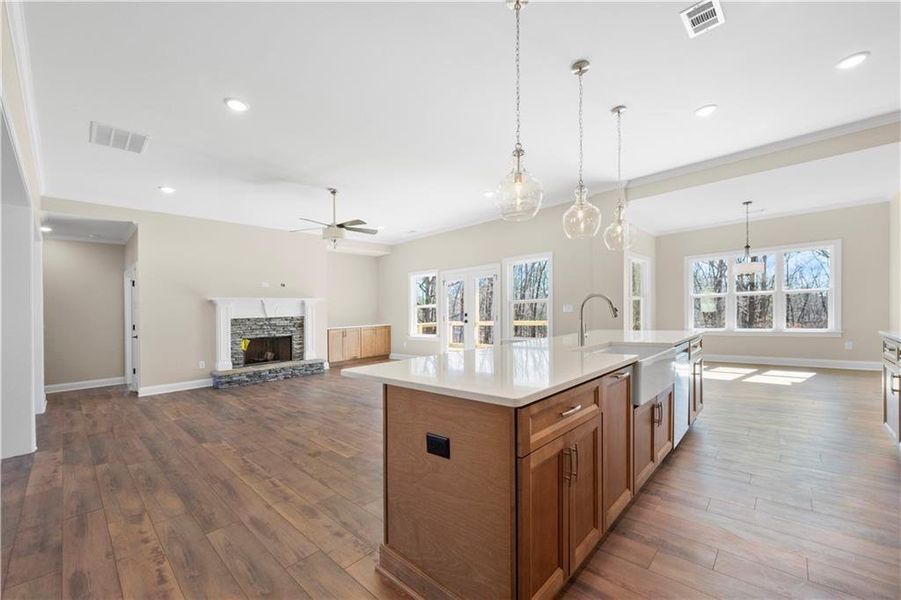 Furnished interior view inside a new home in , Ball Ground (Image 7). Furnished interior view inside a new home in , Ball Ground (Image 7).