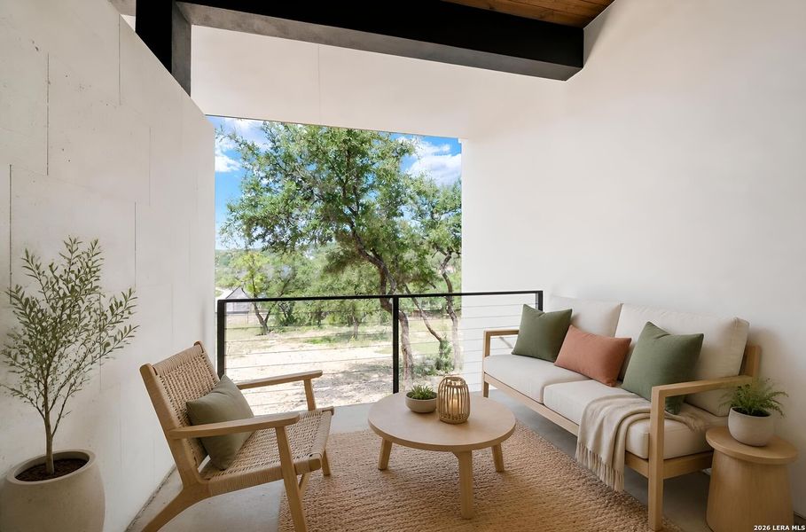 Exterior details and patio area of a home in , San Antonio (Image 22).
