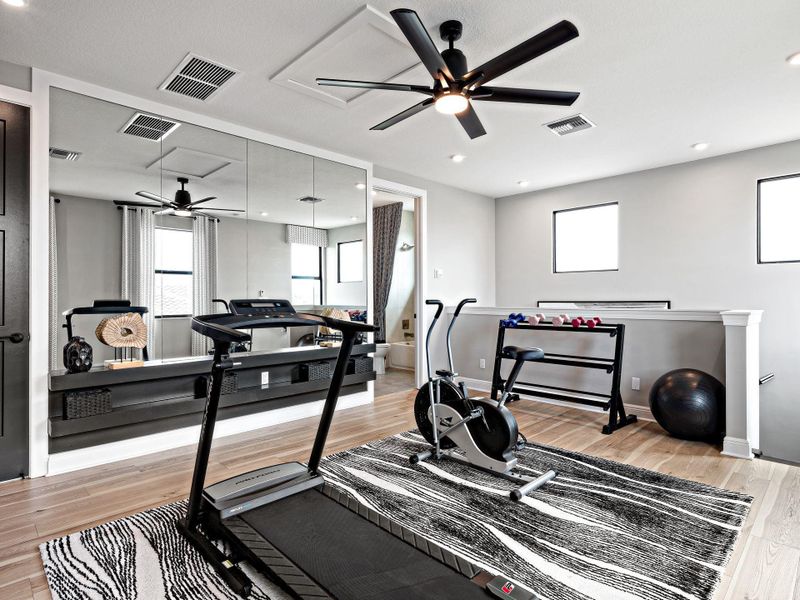 Furnished interior view inside a new home in , Port St. Lucie (Image 19).