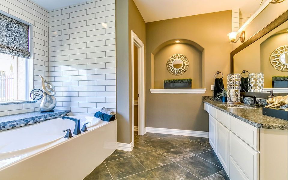 Furnished interior view inside a new home in Marvida, Cypress (Image 22).