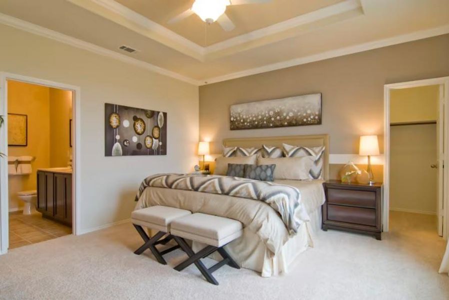 Photo of Centex model home with same floor plan, not of actual home listed.