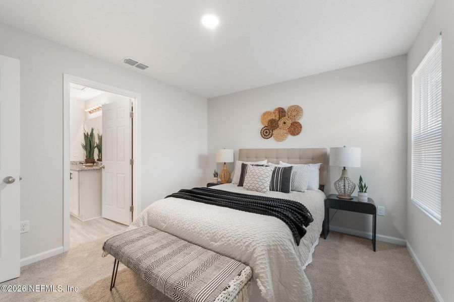 Furnished interior view inside a new home in , Jacksonville (Image 13). Furnished interior view inside a new home in , Jacksonville (Image 13).