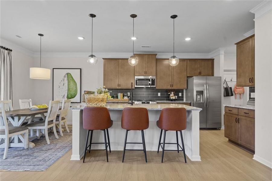 Furnished interior view inside a new home in Oakmont, Dallas (Image 4).