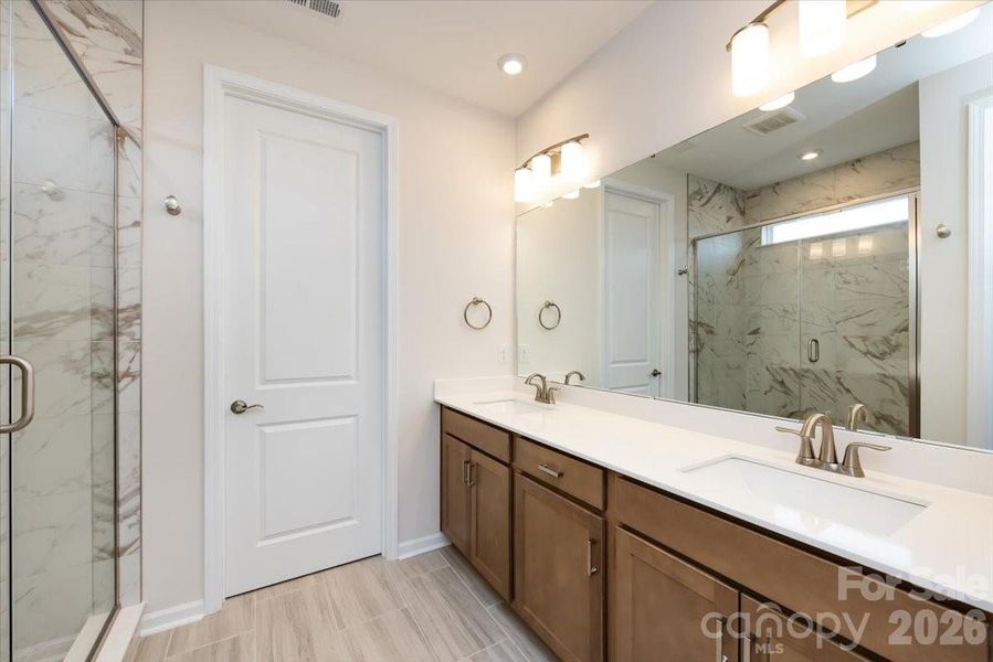 Dual vanity primary bathroom