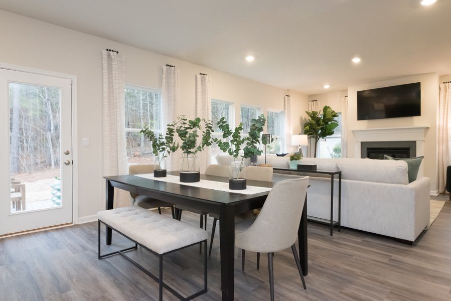 Furnished interior view inside a new home in The Oaks at Dawson, Dawsonville (Image 8).