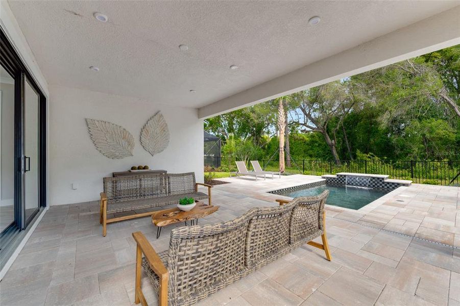 Exterior details and patio area of a home in Cresswind DeLand, Deland (Image 2). Exterior details and patio area of a home in Cresswind DeLand, Deland (Image 2).