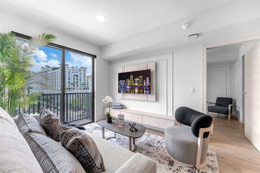 Furnished interior view inside a new home in , Coral Gables (Image 15).