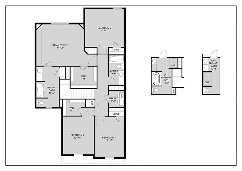 2D floor plan layout of this home in Bammel Oaks, Houston, TX (Image 4). 2D floor plan layout of this home in Bammel Oaks, Houston, TX (Image 4).
