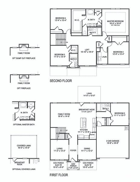 2D floor plan layout of this home in Kerns Ridge, Salisbury, NC (Image 5).