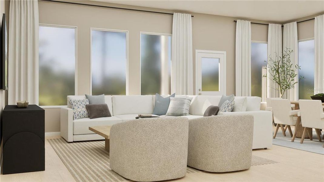 Furnished interior view inside a new home in , Clermont (Image 20).