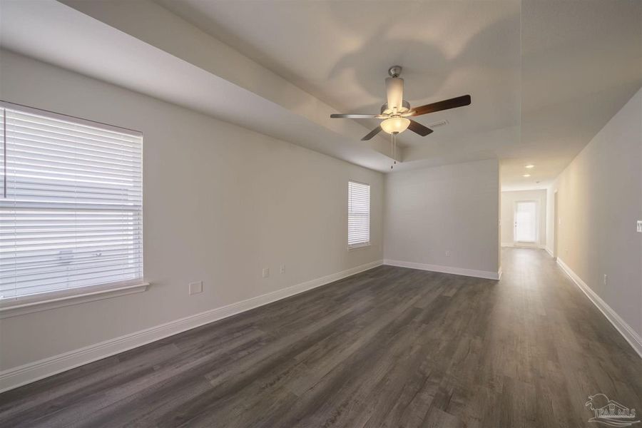 Representative unfurnished interior of a home built from the Plan 1317 by Adams Homes in Turtle Creek, Cantonment (Image 8). Representative unfurnished interior of a home built from the Plan 1317 by Adams Homes in Turtle Creek, Cantonment (Image 8).