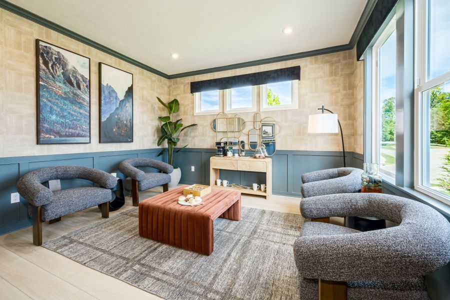 Representative furnished interior of a home built from the Blair by Fischer Homes in Twin Lakes, Hoschton (Image 42).