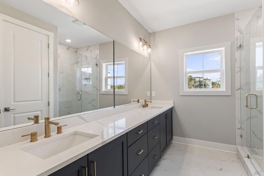 Representative furnished interior of a home built from the Marino by Brock Built in Nautilus Pointe, Inlet Beach (Image 19).