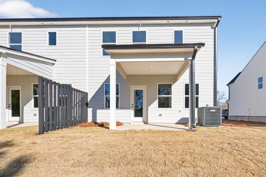 Exterior details and patio area of a home in , Commerce (Image 22).