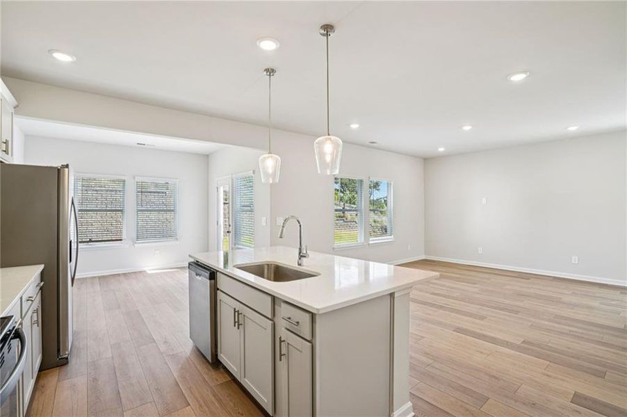 Furnished interior view inside a new home in Hawthorne Station, College Park (Image 7).