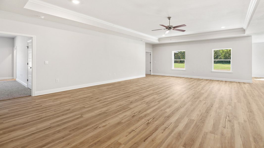 Representative unfurnished interior of a home built from the The Hawthorne by D.R. Horton in Meadows at Rehwinkel, Crawfordville (Image 29).