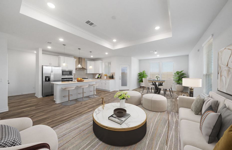 Virtually Staged Living Room