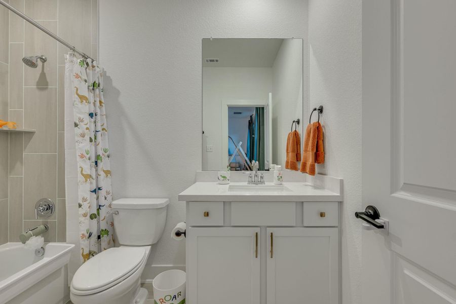 Furnished interior view inside a new home in , Leander (Image 35).