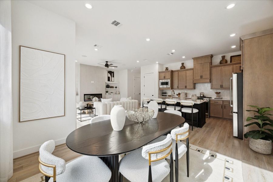 Furnished interior view inside a new home in Caywood Place, Houston (Image 26). Furnished interior view inside a new home in Caywood Place, Houston (Image 26).