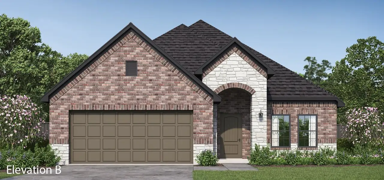 Representative exterior photo of a completed home built from the Grand Denmark IV by Altura Homes in Summerwood, Red Oak, TX (Image 2). Representative exterior photo of a completed home built from the Grand Denmark IV by Altura Homes in Summerwood, Red Oak, TX (Image 2).