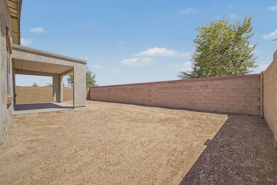 Exterior details and patio area of a home in Avanti at Granite Vista, Waddell (Image 25).