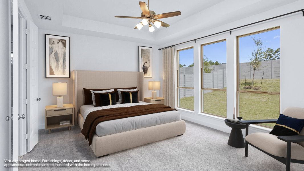 Furnished interior view inside a new home in Two Step Farm, Montgomery (Image 5). Furnished interior view inside a new home in Two Step Farm, Montgomery (Image 5).